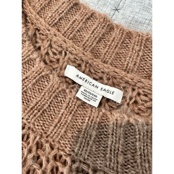 Cozy Brown and Gray Women's Sweater - Picture 5 of 10